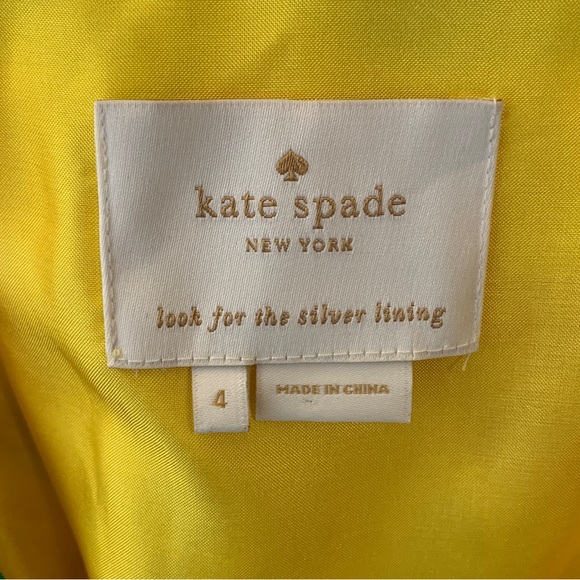 Kate Spade Cathleen Yellow V-Neck Floral Wrap Dress - Picture 6 of 11